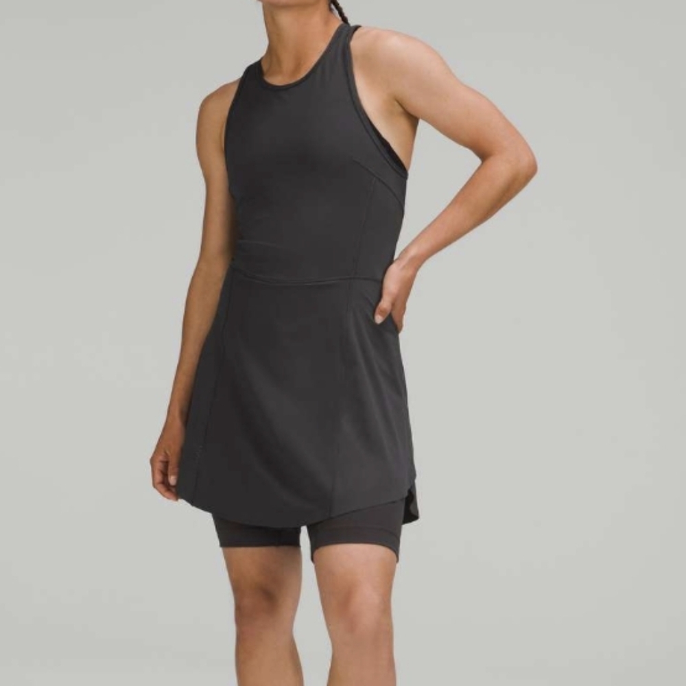 Lululemon Nulux Running Dress 8" In Graphite Grey